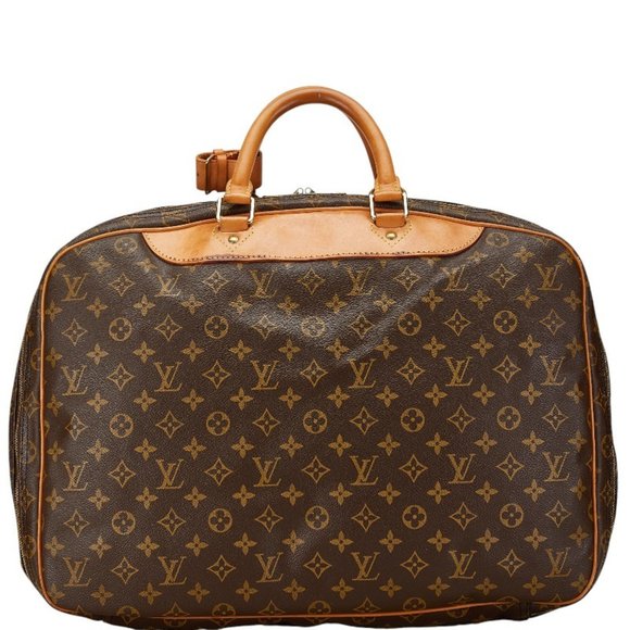 Louis Vuitton Monogram Alize Boston Bag Shoulder M41399 Brown Leather PVC Men... - Picture 4 of 14